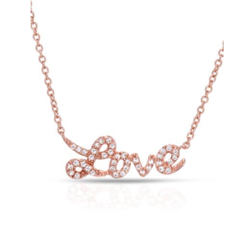 “Love”  Necklace- Sterling Silver from Italy